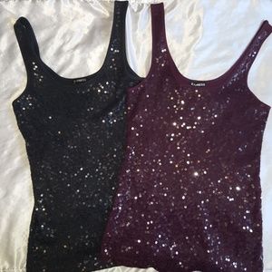 Express embellished tank tops